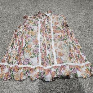 BURU Multicolor Floral Blouse Size XL